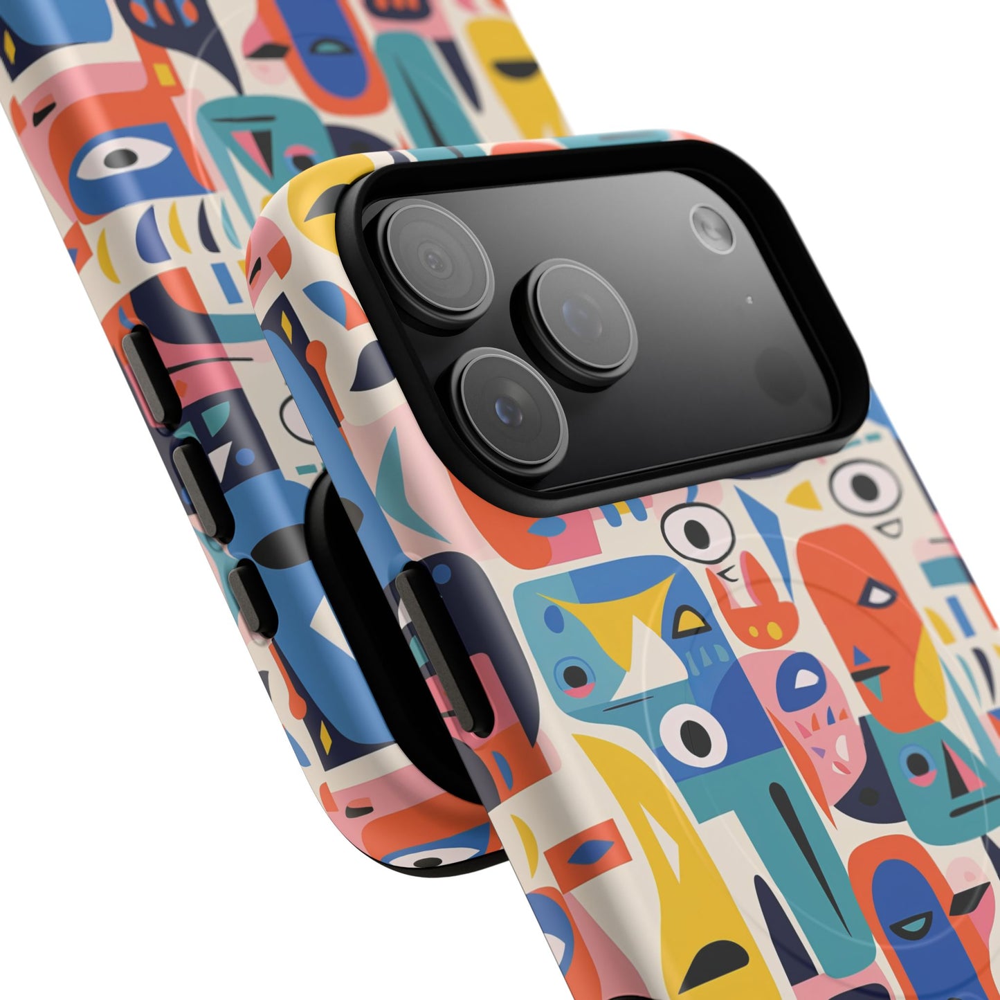 Vibrant Phone Case,  Magnetic iPhone Cover, Colorful Abstract Protection, Trendy Gift, Unique Tech Accessory, Art Phone Case