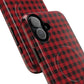Tough Magnetic Phone Case - Red Plaid, Durable, Stylish Protection for iPhones, Gift for Outdoor Lovers, Unique Phone Cover
