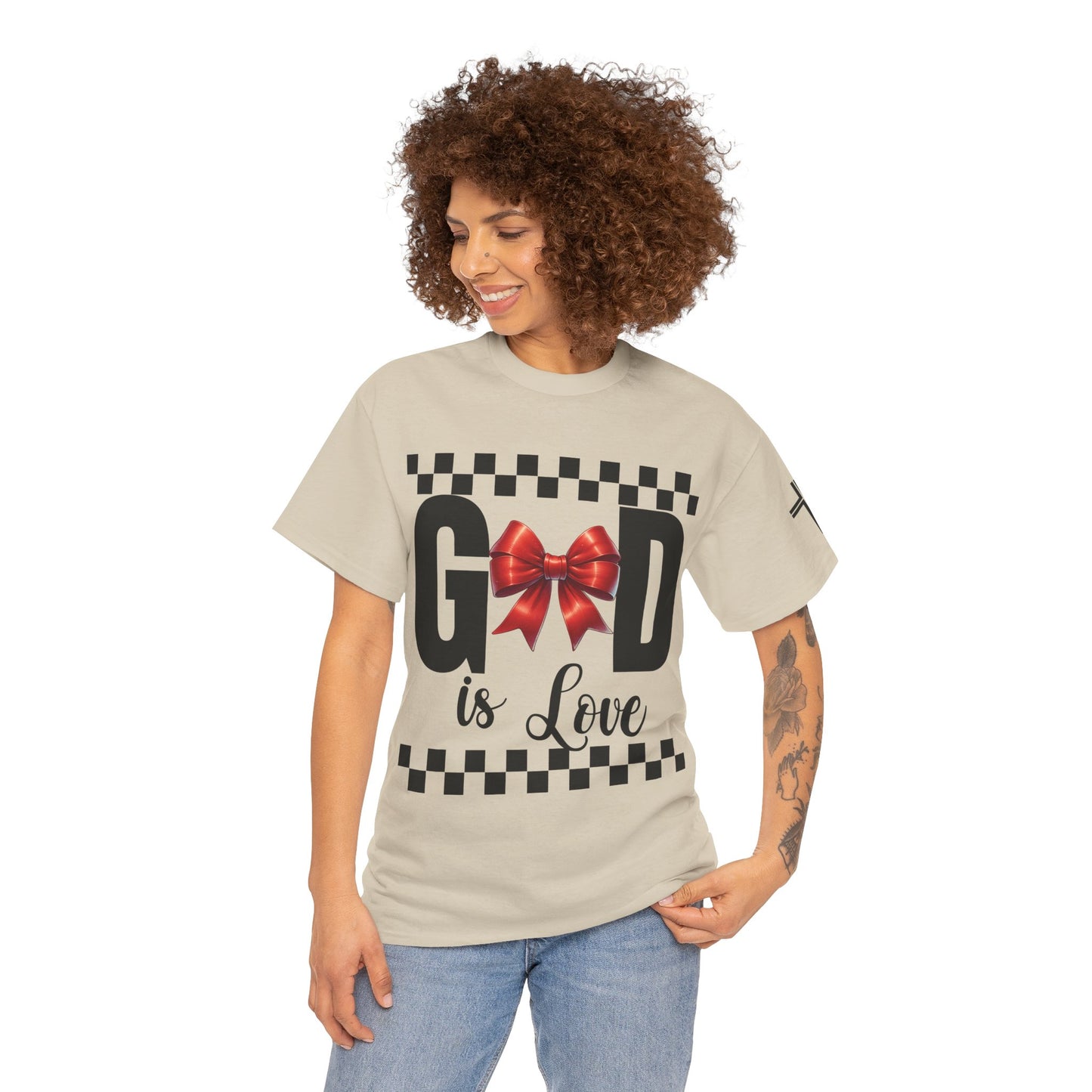 GOD is LOVE Charm Unisex Heavy Cotton Tee.