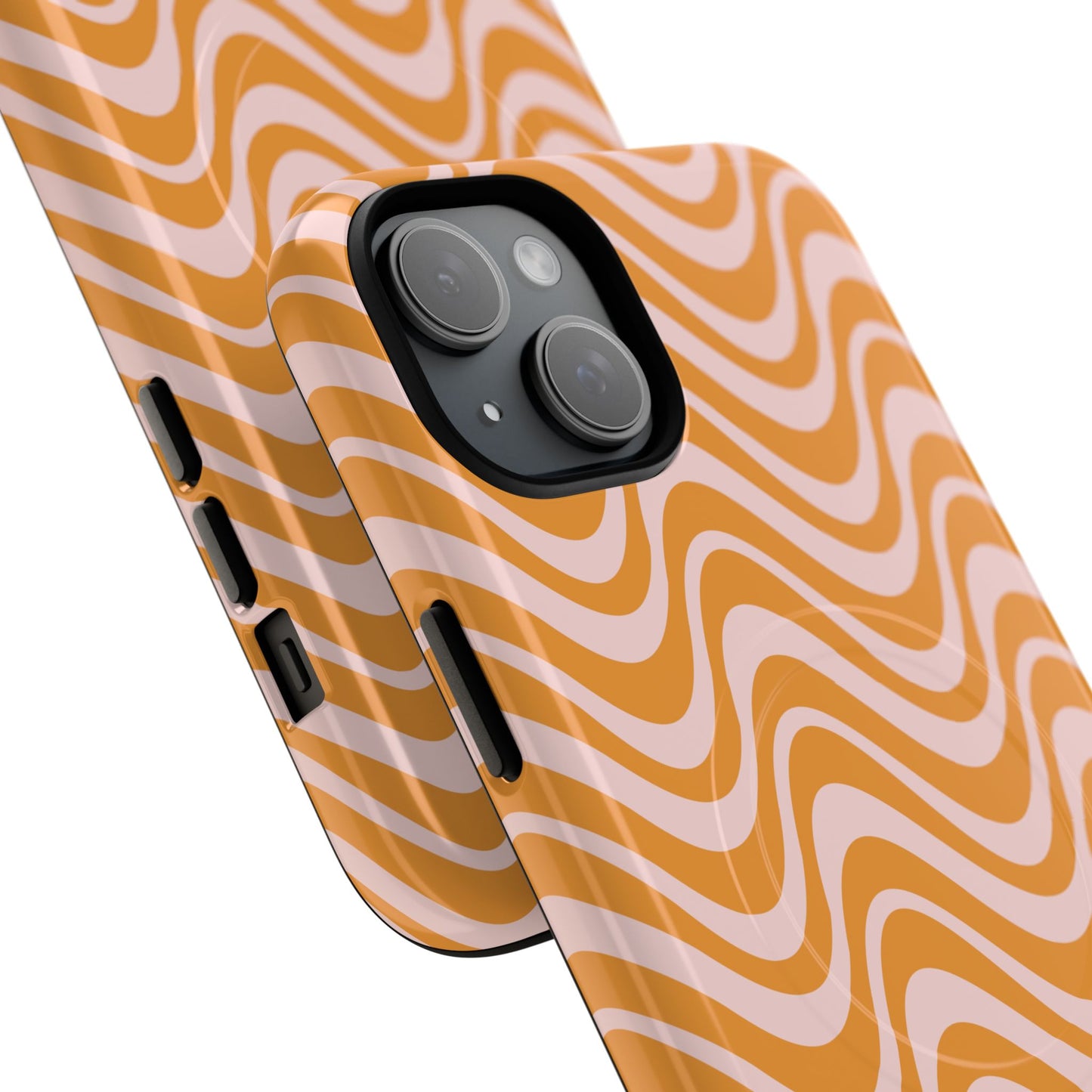 Stylish Tough Magnetic Case for Your iPhone - Trendy Wave Design, Durable Protector, Gift for Her, Cool Tech Accessory, Unique iPhone Cover, Magsafe iPhone Cover.