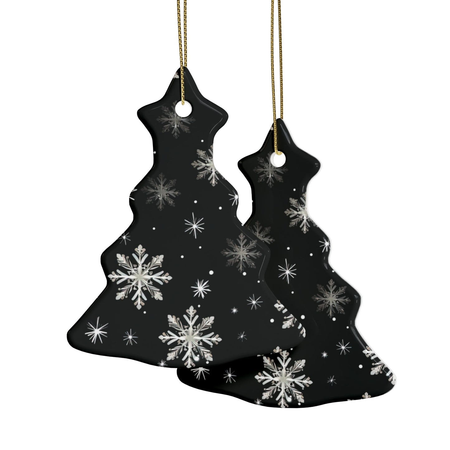 Snowflake Elegance Ceramic Ornaments (1pcs, 5pcs, 10pcs, 20pcs)