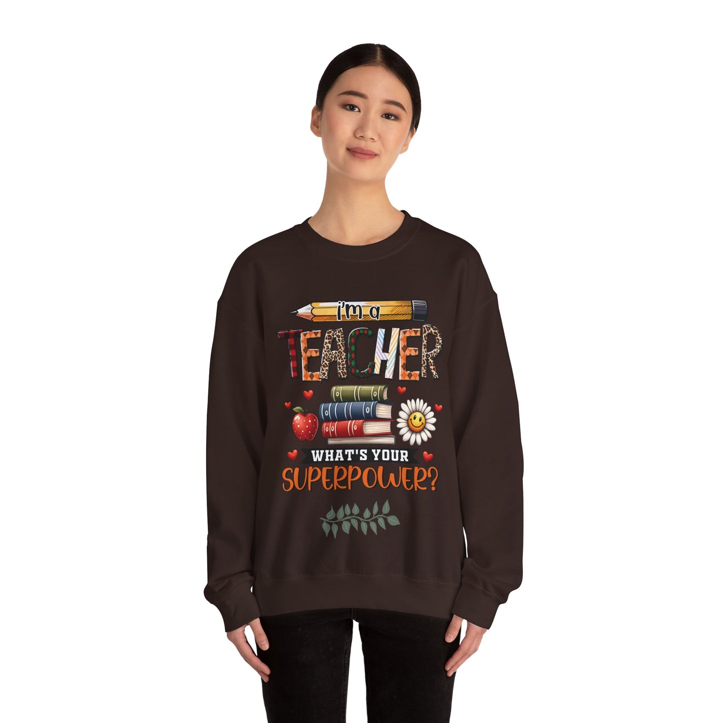 Teachers are Heros Unisex Heavy Blend™ Crewneck Sweatshirt