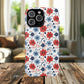 Patriotic Floral Dreams Tough Magnetic iPhone Cases, Durable, Stylish, Gift for Her, Protective Phone Cover, Spring Floral Design