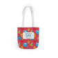 Personalized Kawaii Composition Book Inspired Canvas Tote Bag with Colorful Straps, Cute School Bag, Eco-Friendly Tote, Back to School Shopping Bag, Teacher Gift Idea