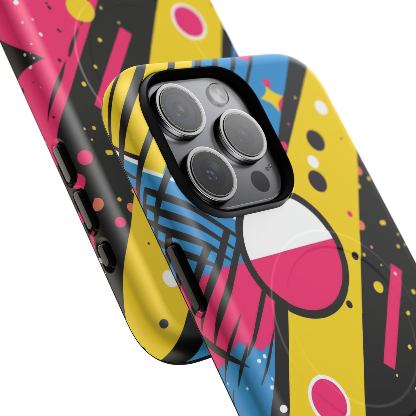 Electric Motion Mix iPhone Cases for Creative Souls | Tough iPhone Magnetic Cases, Stylish Protection, Unique iPhone Accessories, Gift for Art Lovers, Retro Vibes
