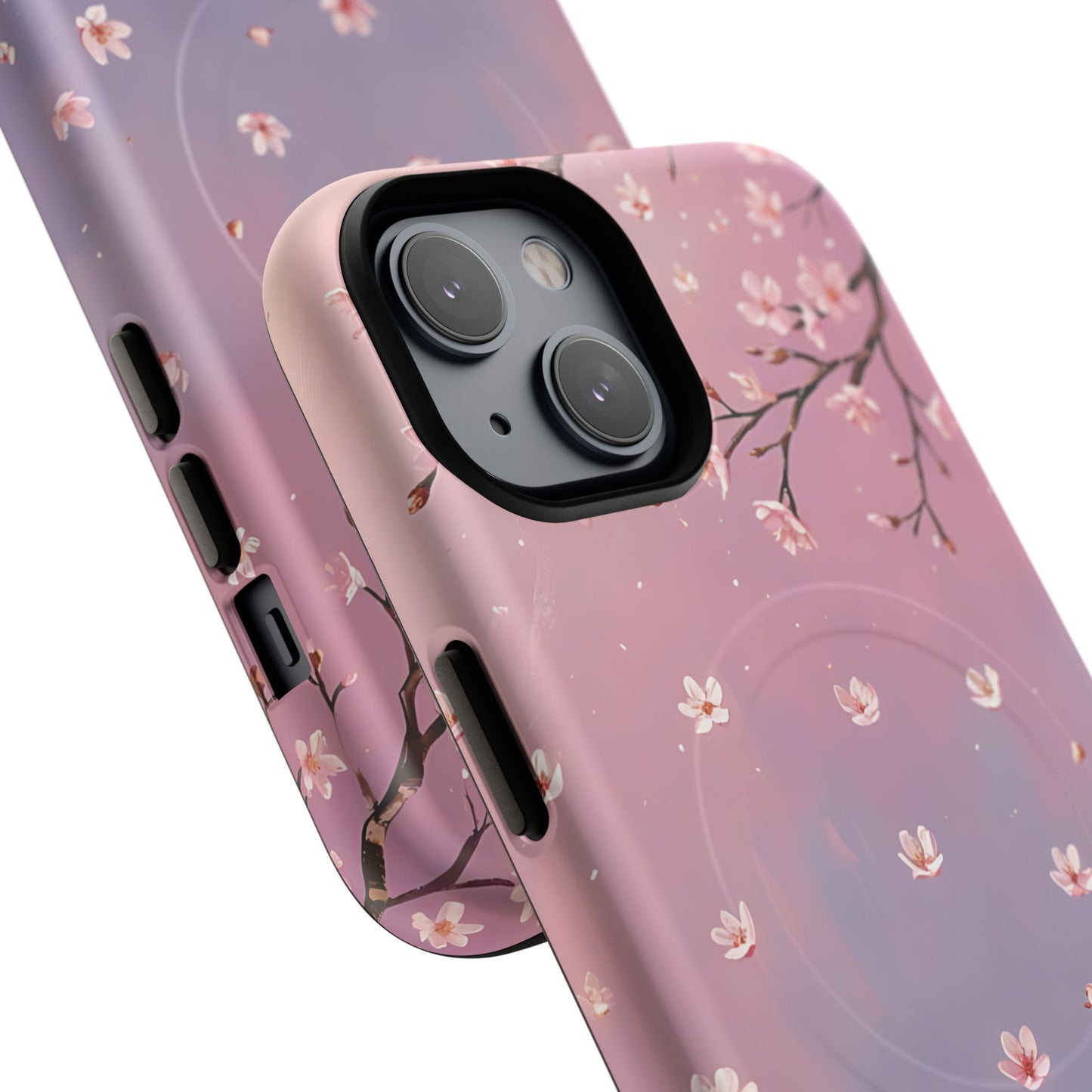 Tiny Cherry Blossom Floral Tough Magnetic Phone Cases, Durable Phone Cover, Floral Design Case, iPhone Protector, Cute Gift for Her