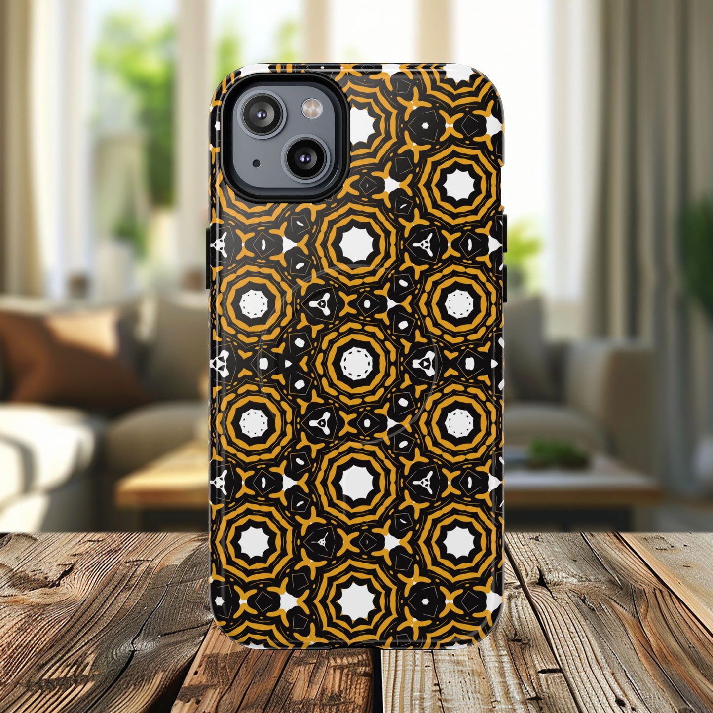 Stylish Tough Magnetic Phone Case, Unique Pattern Phone Cover, Durable Magnetic Case, Trendy Tech Accessories, Gift for Phone Lovers