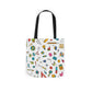Personalized Classroom Couture Composition Book Inspired Canvas Tote Bag with Colorful Straps, Cute School Bag, Eco-Friendly Tote, Back to School Shopping Bag, Teacher Gift Idea
