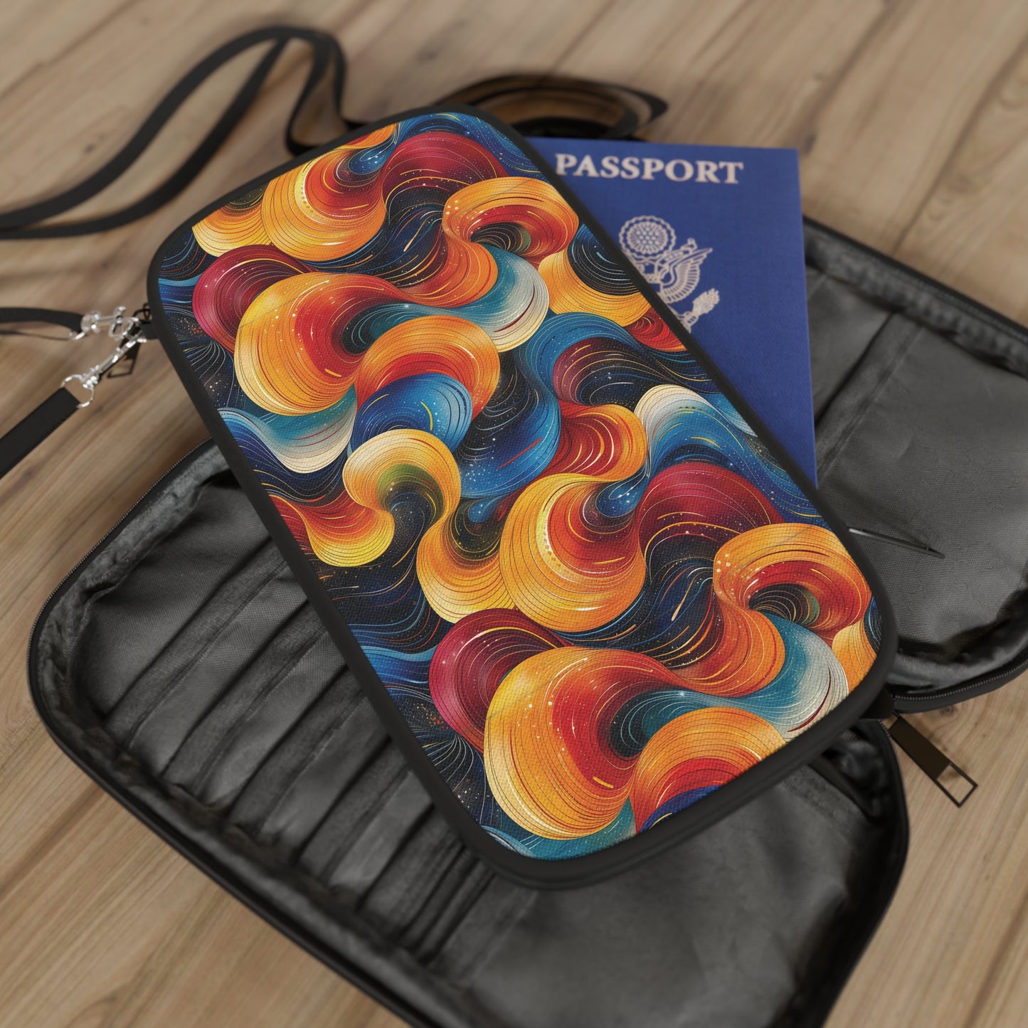 Cosmic Swirl Passport Wallet