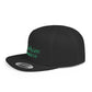 Green Elohim, Genesis 1:1 Snapback Cap - Faith-Inspired Flat Bill Hat, Baseball Hat, Perfect for Gifts, Daily Wear, Spiritual Events.