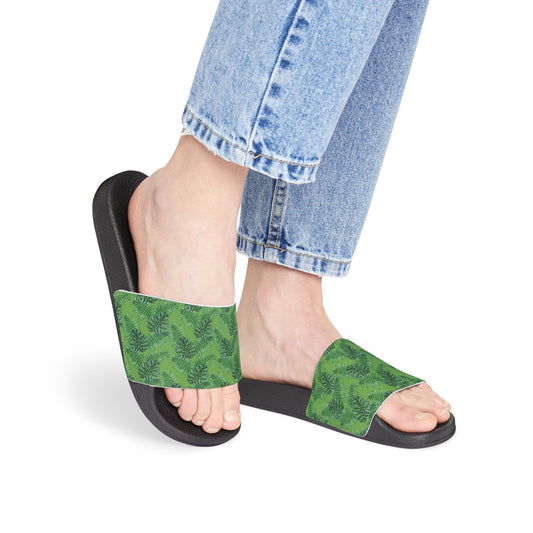 Green Tropical Bliss Women's Removable-Strap Sandals