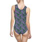 Purple Tropical Bliss Women's Classic One-Piece Swimsuit (AOP)