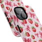 Strawberry Blush Coquette Magnetic Tough iPhone Cases - Funky Fruit Cases, Floral iPhone Cover, Trendy Gifts, iPhone Accessories, Strawberry Lover