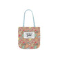 Personalized Brown Doodle Daydream Composition Book Inspired Canvas Tote Bag with Colorful Straps, Cute School Bag, Eco-Friendly Tote, Back to School Shopping Bag, Teacher Gift Idea