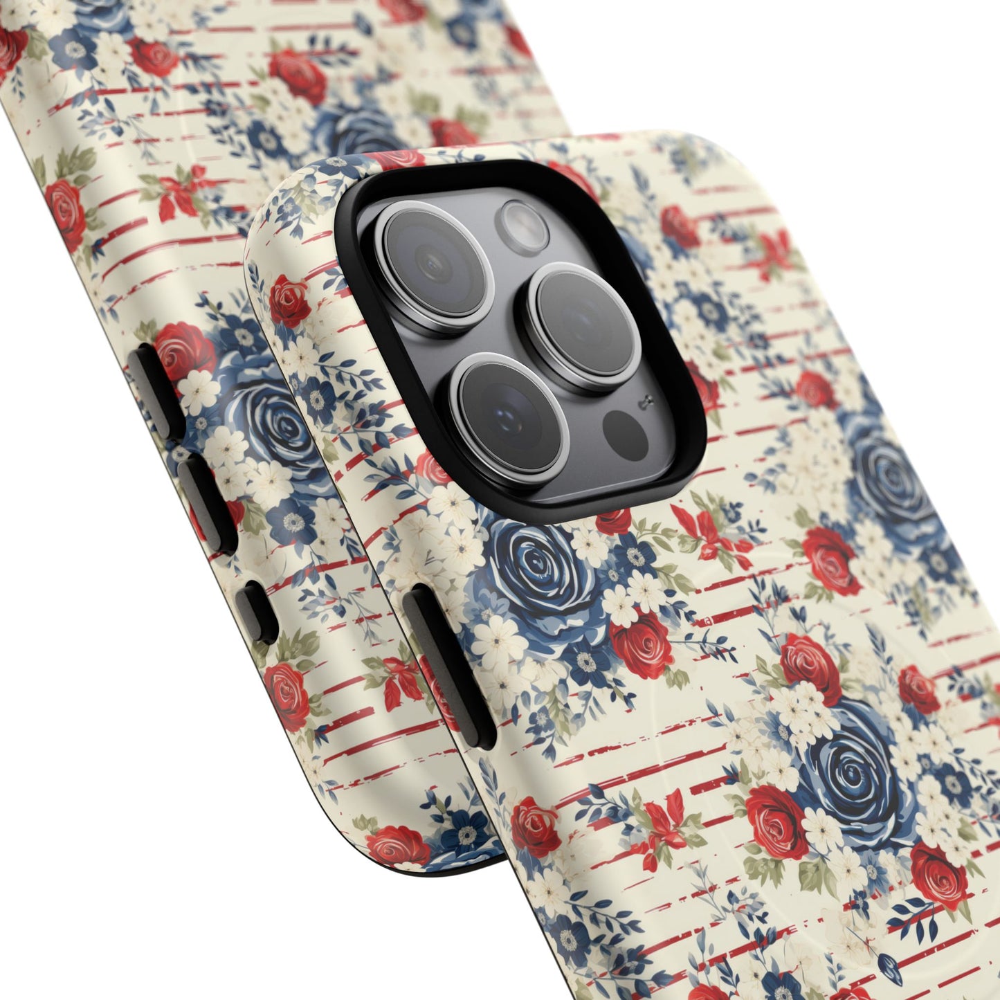 Rose & Glory Tough iPhone Magnetic Case, Vibrant Protective Cover, Stylish Gift for Her, Floral Design, iPhone Accessories, Anniversary Gift