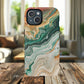 Stylish Tough Acrylic Magnetic iPhone Cases for Everyday Protection, Marble Design, Unique Gifts for Tech Lovers, Holiday Essentials