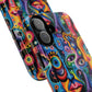 Psychedelic Visions Colorful Art iPhone Case - Tough Cases with Vibrant Abstract Design