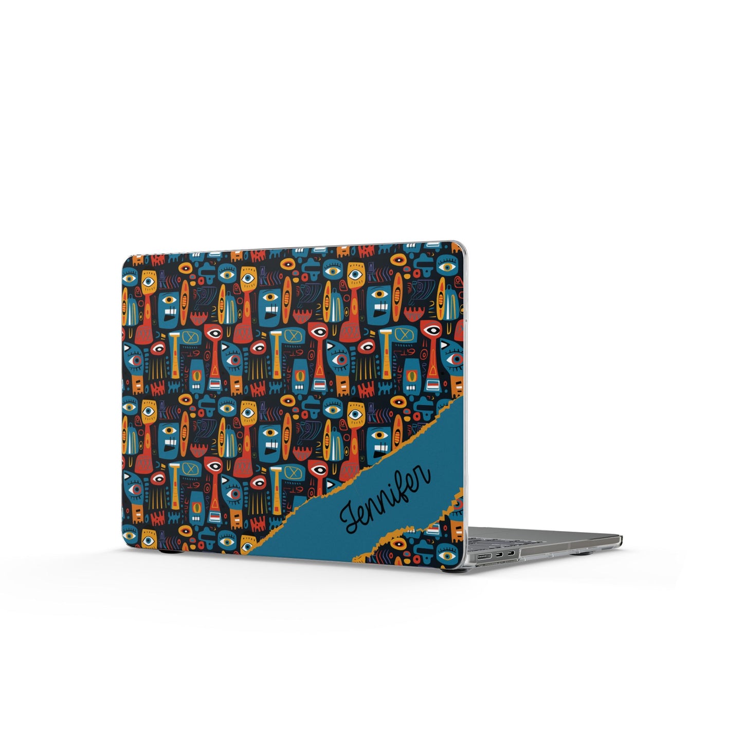 Personalized Colorful Abstract Totem Clear MacBook Case