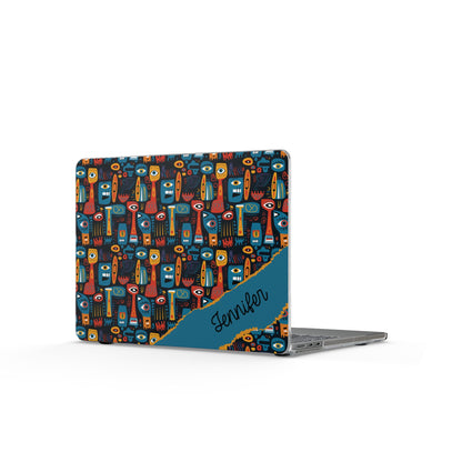 Personalized Colorful Abstract Totem Clear MacBook Case