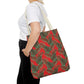 Red Tropical Bliss Tote Bag