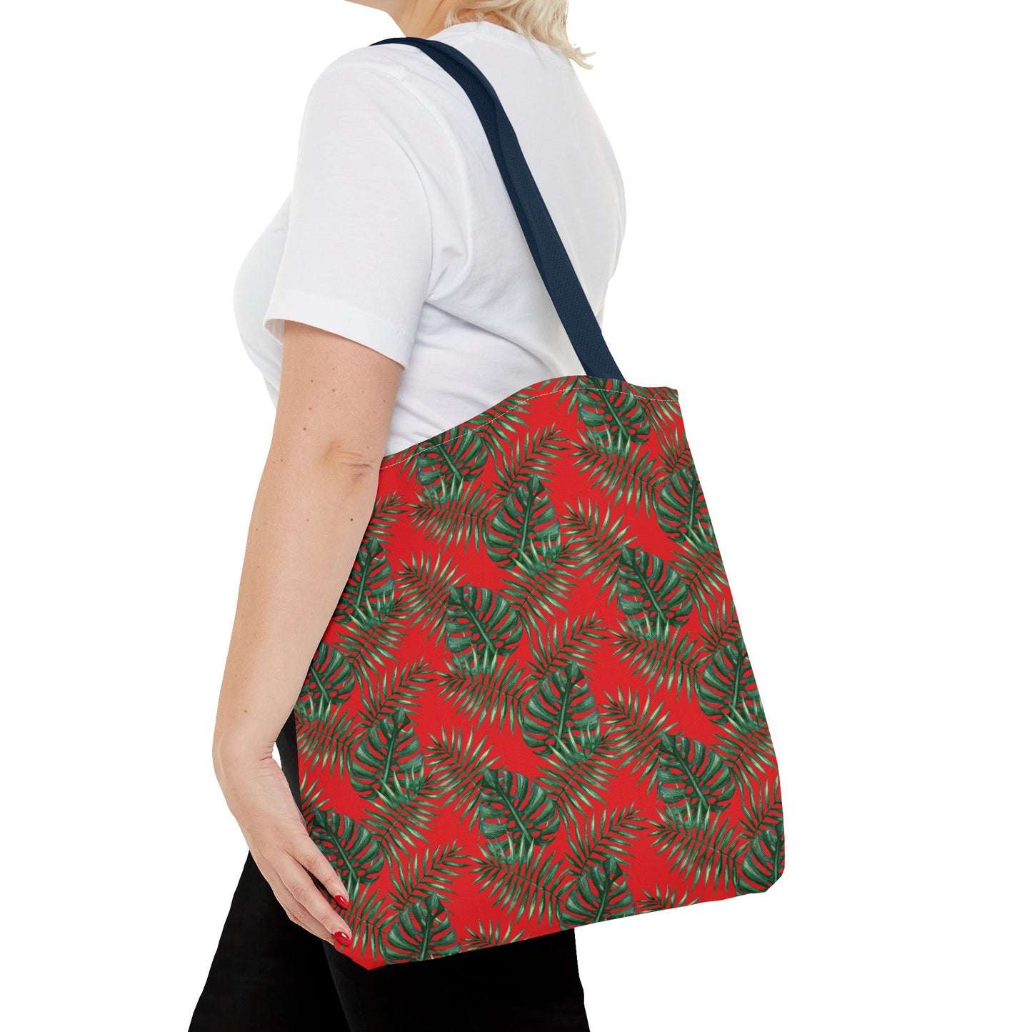 Red Tropical Bliss Tote Bag