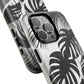 Personalized Monochrome Monstera Tropical Phone Case - Tough Magnetic MagSafe® Cases, Gifts for Nature Lovers, Stylish Phone Accessories, Gifts for Her.