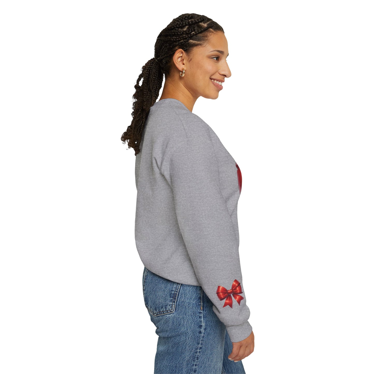 Bow Charm Valentines Unisex Gildan Heavy Blend™ Crewneck Sweatshirt