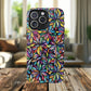 Prism Petal Burst Tough Magnetic iPhone Case, Colorful iPhone Case, Unique Gift for Flower Lovers, Stylish stained Glass Accessory