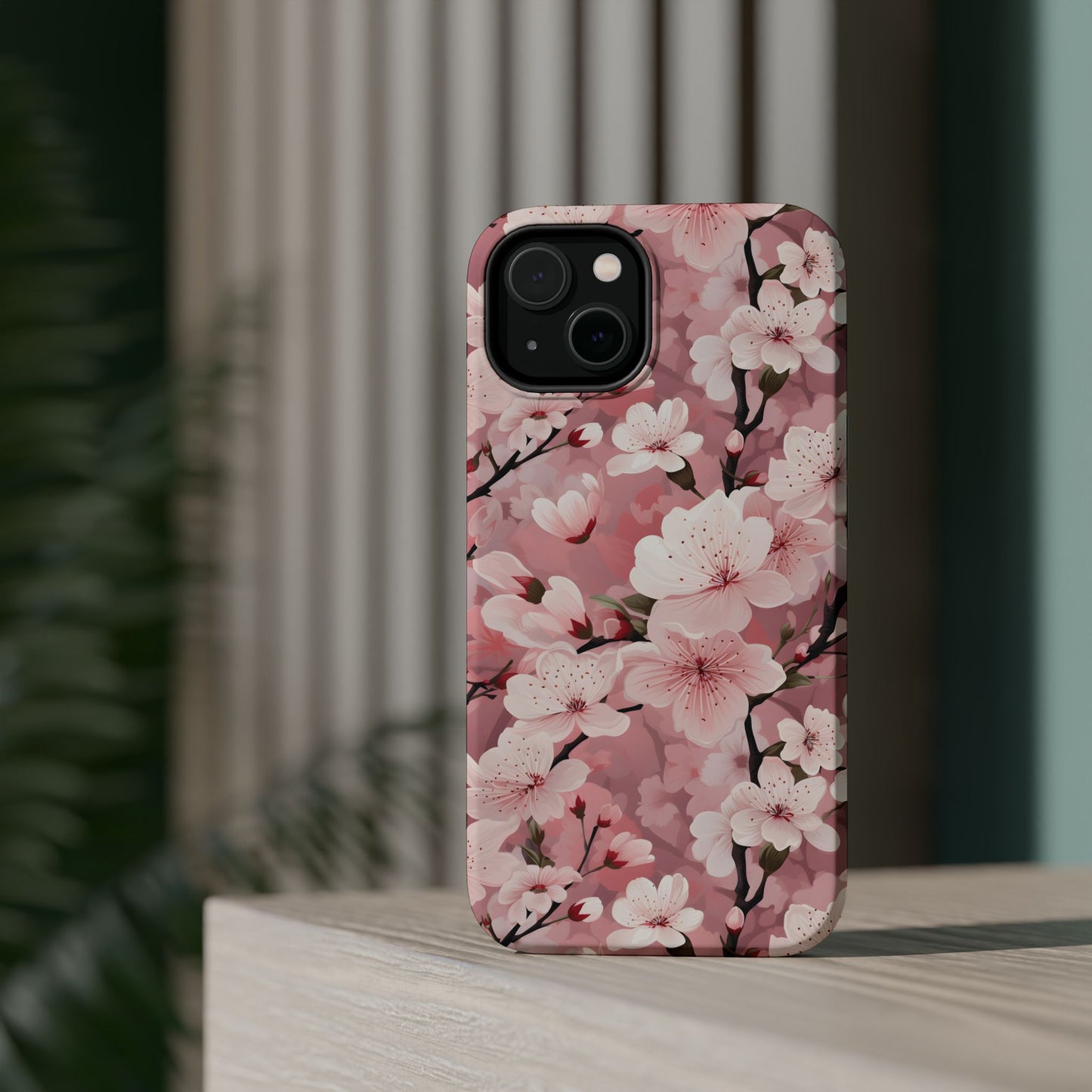 Cherry Blossom Magnetic Tough iPhone Cases