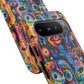 Psychedelic Visions Vibrant Samsung, iPhone and Google Pixel Phone Cases - Colorful Artistic Design