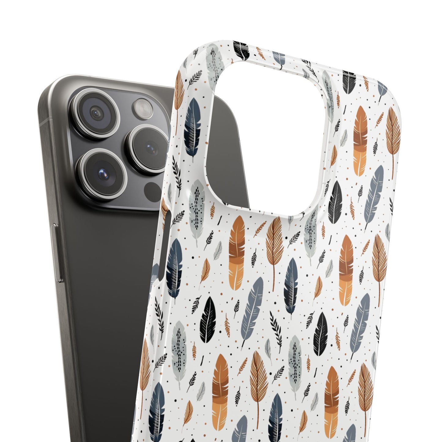 Whispering Feathers Slim Phone Cases for iPhone and Samsung