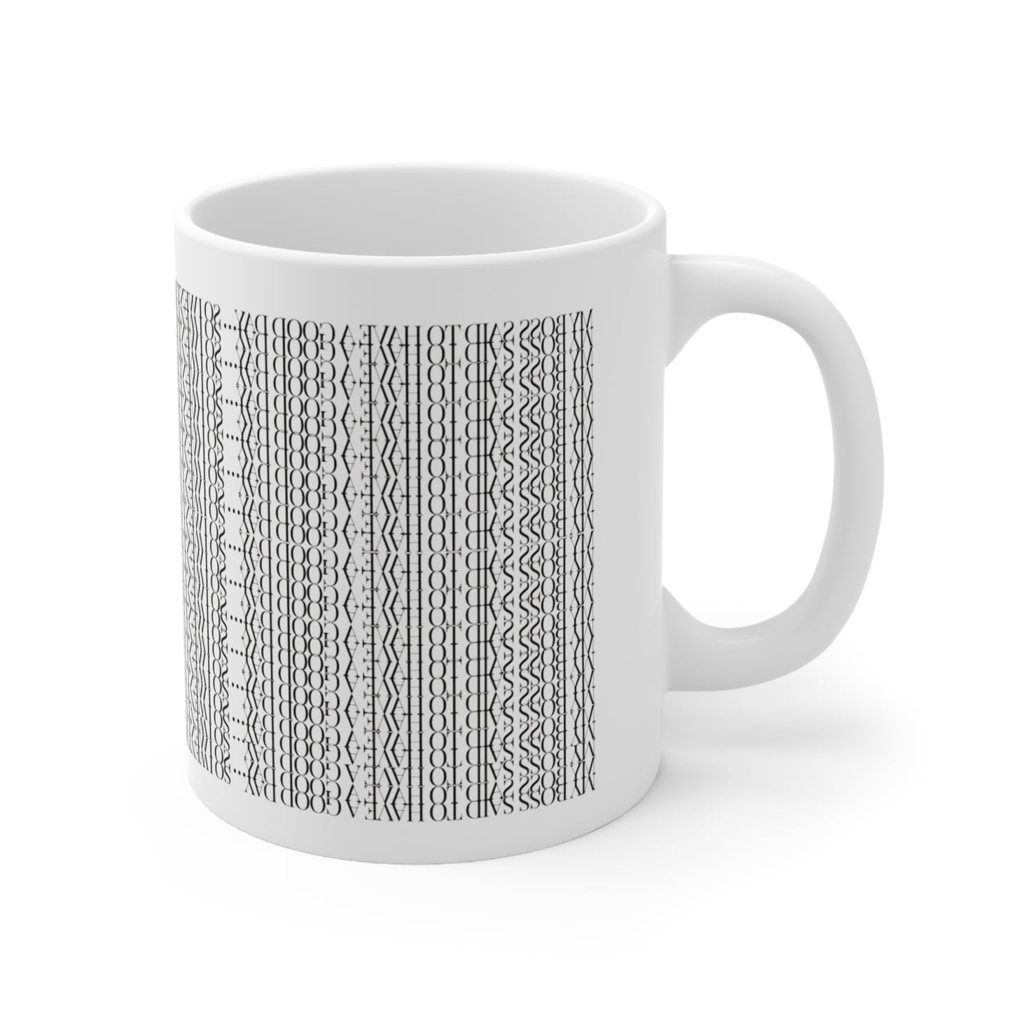 Funny Hidden Message Mug - “My Boss said to have a good day… so I went home.”- Viral Optical Illusion Mug - Secret Sarcastic Work Message - Dishwasher Safe, Unique Gifts for Coffee Lovers, Home & Office Decor, Holiday Present.