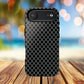 Noir Mosaic Tough iPhone Magnetic Case, Geometric Patterned Case, Durable iPhone Cover, Unique Tech Accessories, Perfect Gift for Him/Her