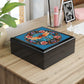 Dragonfly Stained Glass Jewelry Box — Floral Keepsake Box