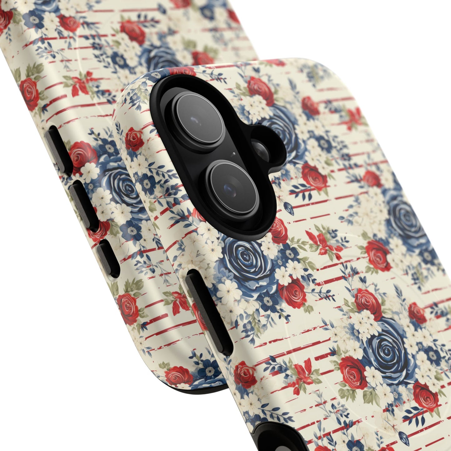 Rose & Glory Tough iPhone Magnetic Case, Vibrant Protective Cover, Stylish Gift for Her, Floral Design, iPhone Accessories, Anniversary Gift