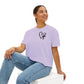 Faith and Floral Cross Women's Comfort Colors Boxy Tee