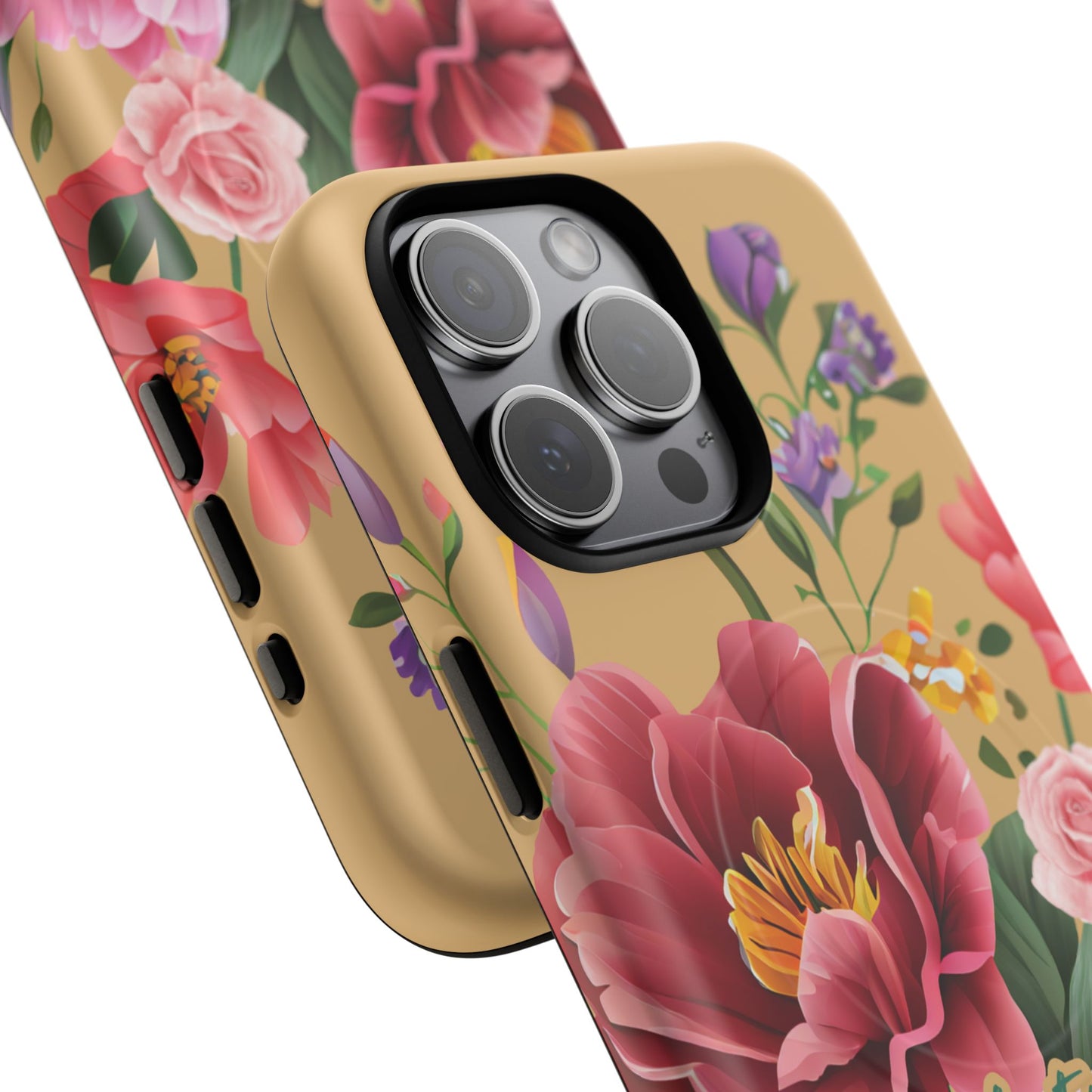 Let your Light Shine Matthew 5:16, Inspirational Gift, Tough iPhone Magnetic Case Scripture, Floral Bible Verse, MagSafe® iPhone® Tough Case, iPhone 14, iPhone 15, iPhone 16, Pro, Pro Max, Plus.