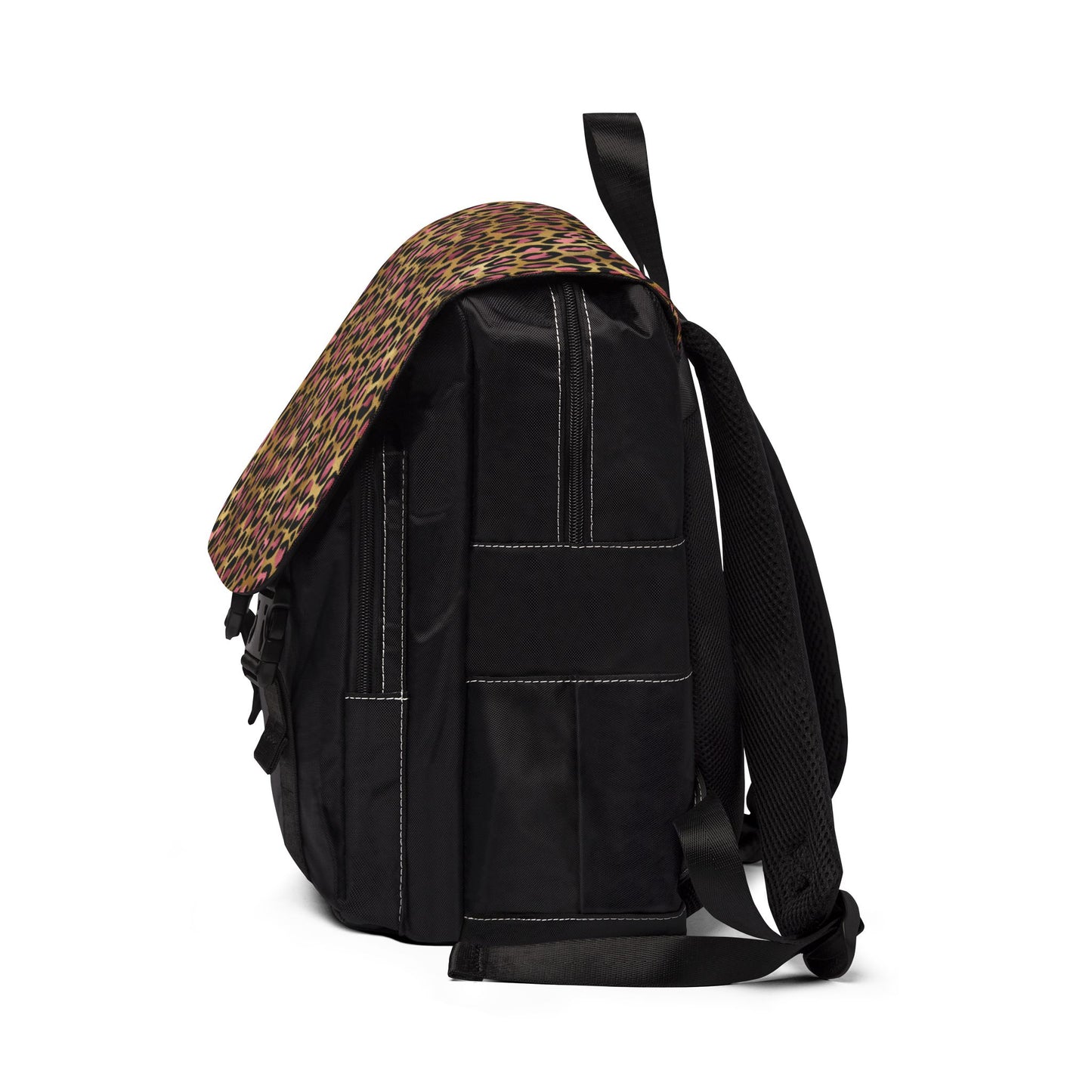 Leopard Luxe Unisex Casual Shoulder Backpack