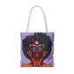 Afro Luxe Glow Tote Bag