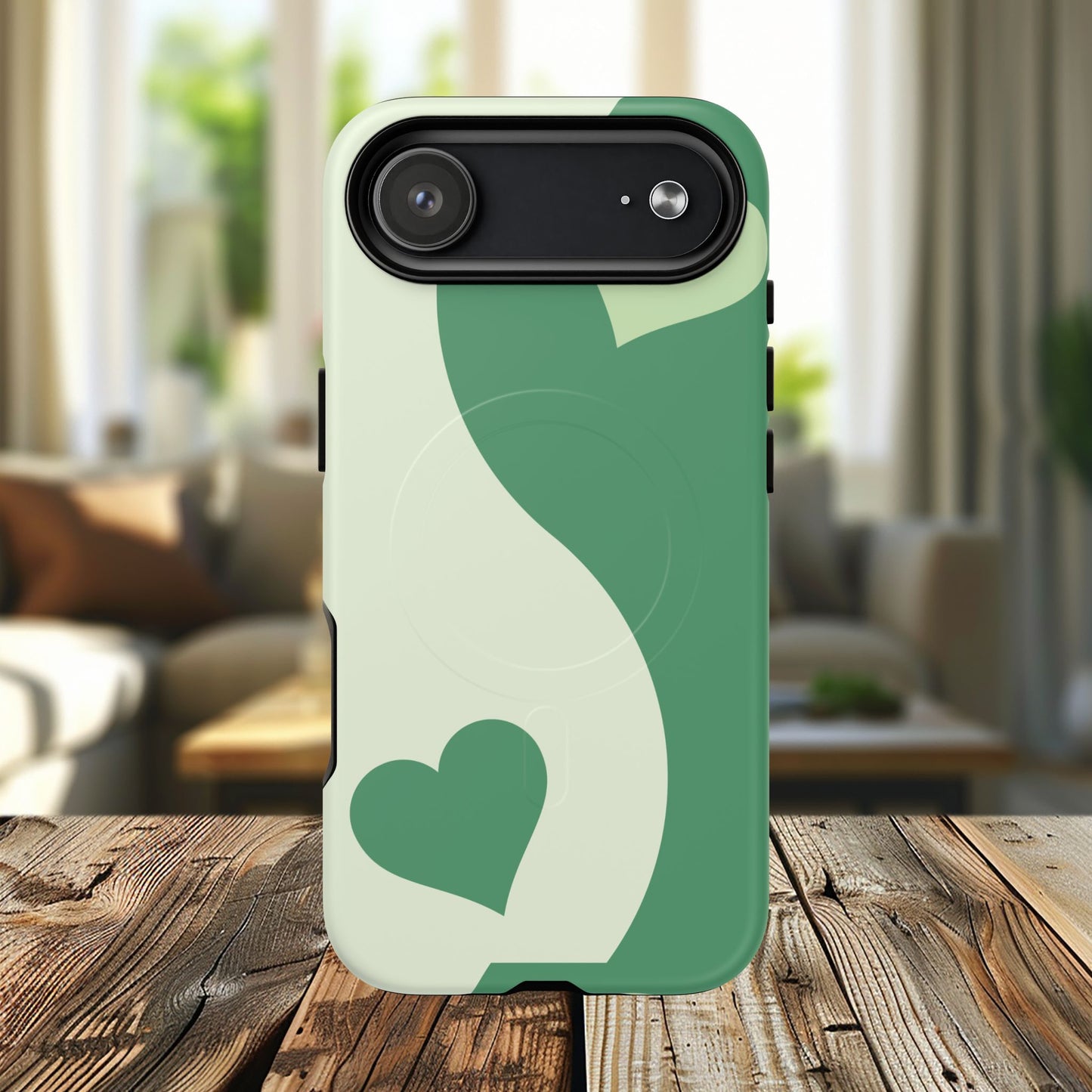 Tough Magnetic iPhone Case with Heart Design, Perfect for Gifts, Valentine's Day, Everyday Use, Stylish Protection, IPhone Cover