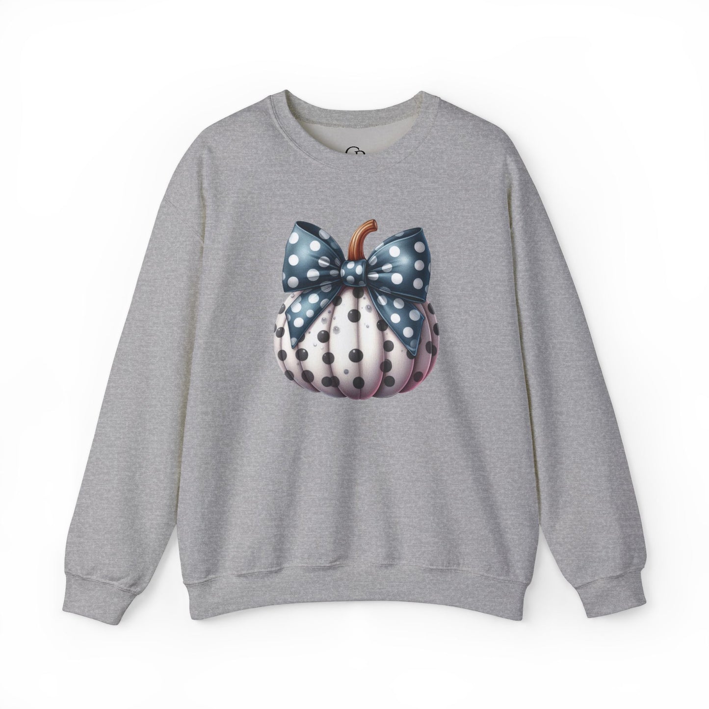 Polka Dot Pumpkin Charm Unisex Heavy Blend™ Crewneck Sweatshirt