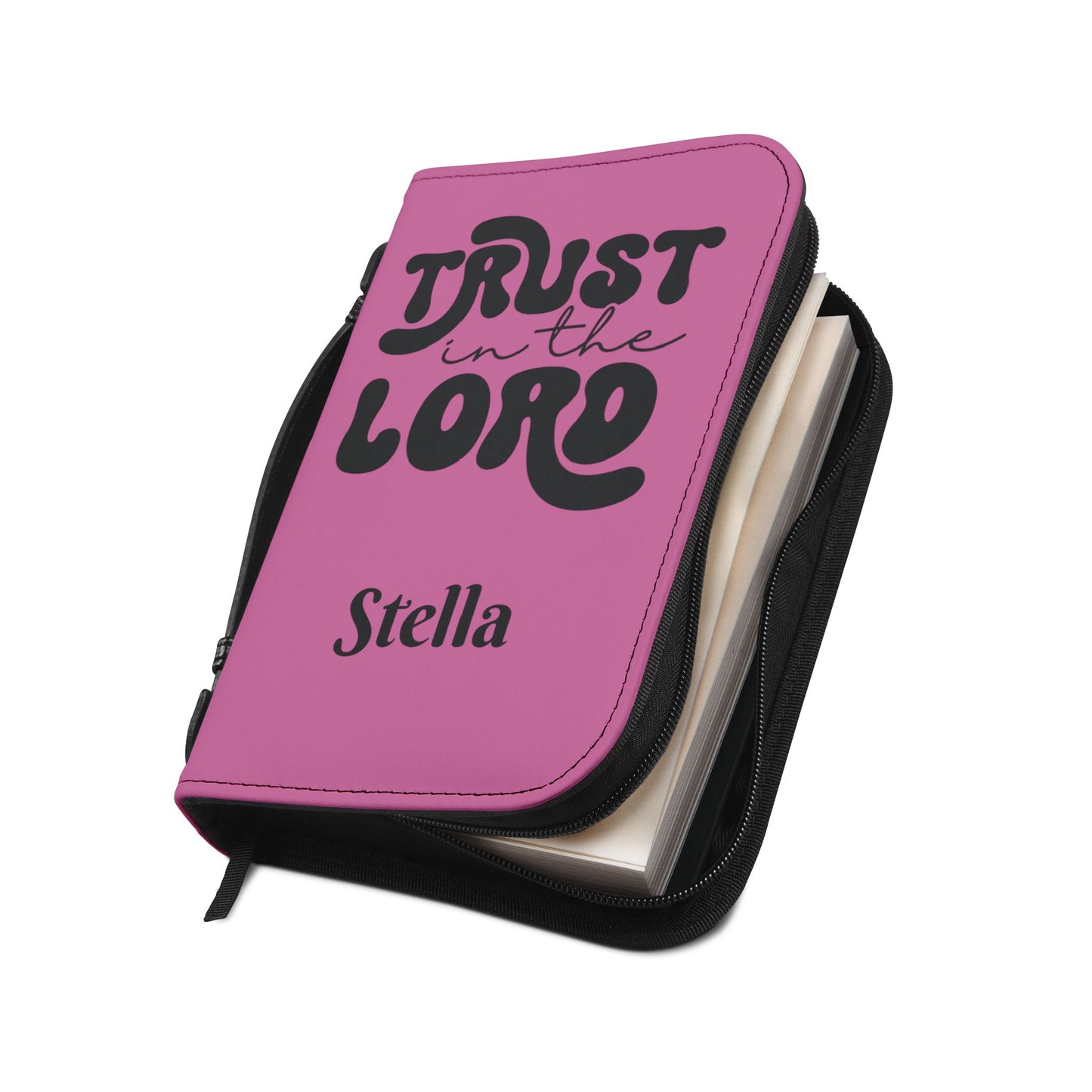 Personalized Floral Cross Bible Cover - Trust in the Lord Design| Baptism | Christening | Anniversary | Birthday Gifts.