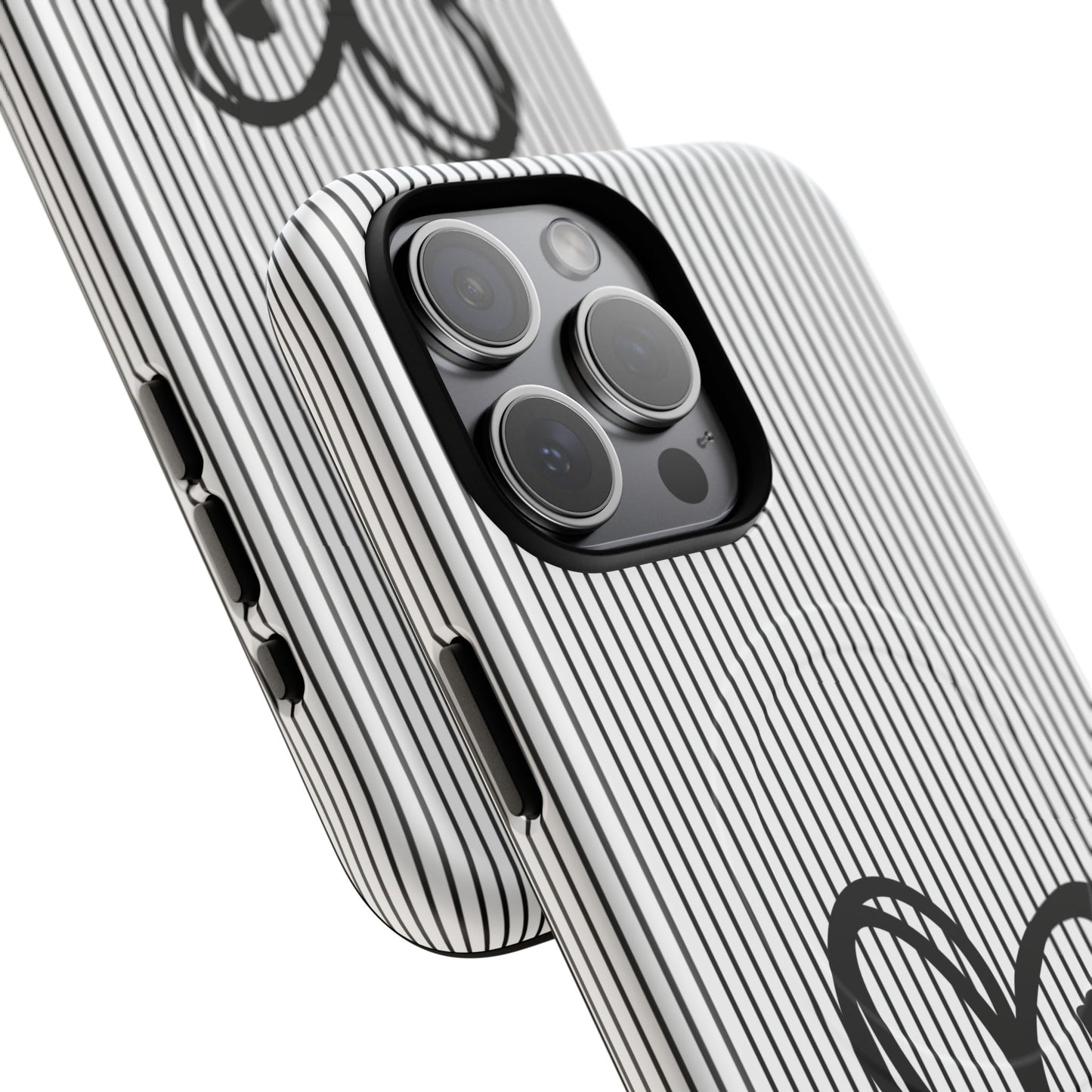 Tough Magnetic Phone Case with Heart & Cross Design, Durable Phone Cover, Unique Gift for Her, Stylish Accessory, Everyday Use