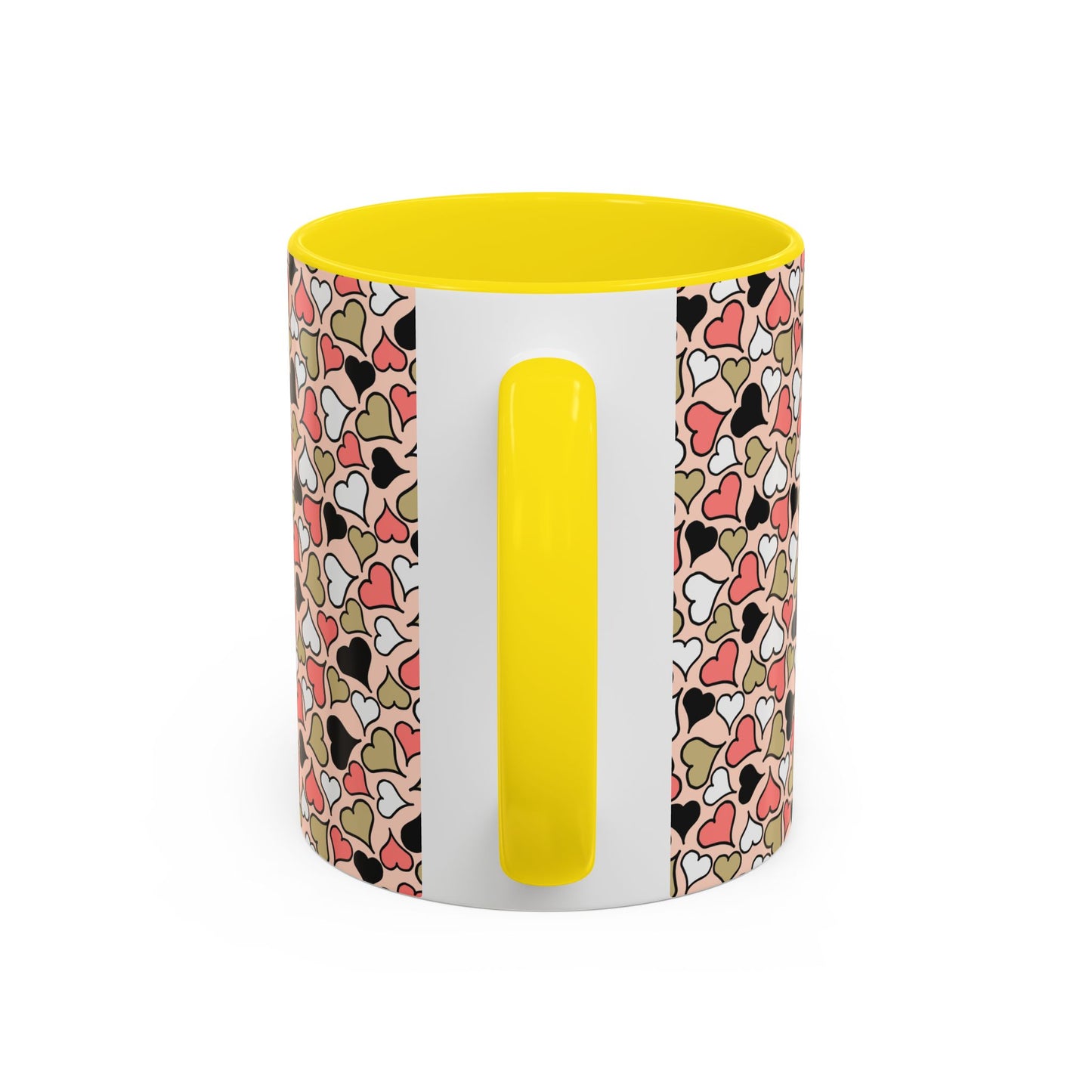 Colorful Heart Pattern Coffee Mug - Perfect Gift for Love & Friendship