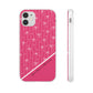 Personalized Pink Bow Coquette Slim Flexi iPhone and Samsung Cases — Custom Name or Affirmation