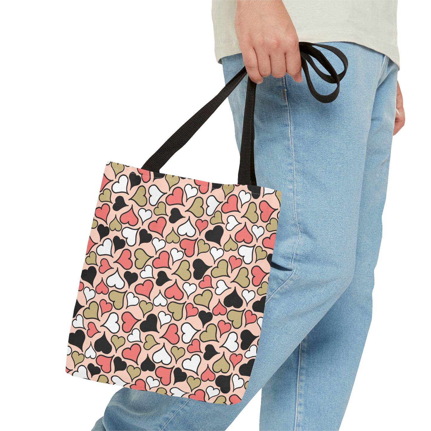 Heart Patterned Tote Bag - Cute & Stylish Carryall for Every Occasion