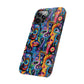 Psychedelic Visions Slim iPhone Case - Vibrant Design for Artistic Souls