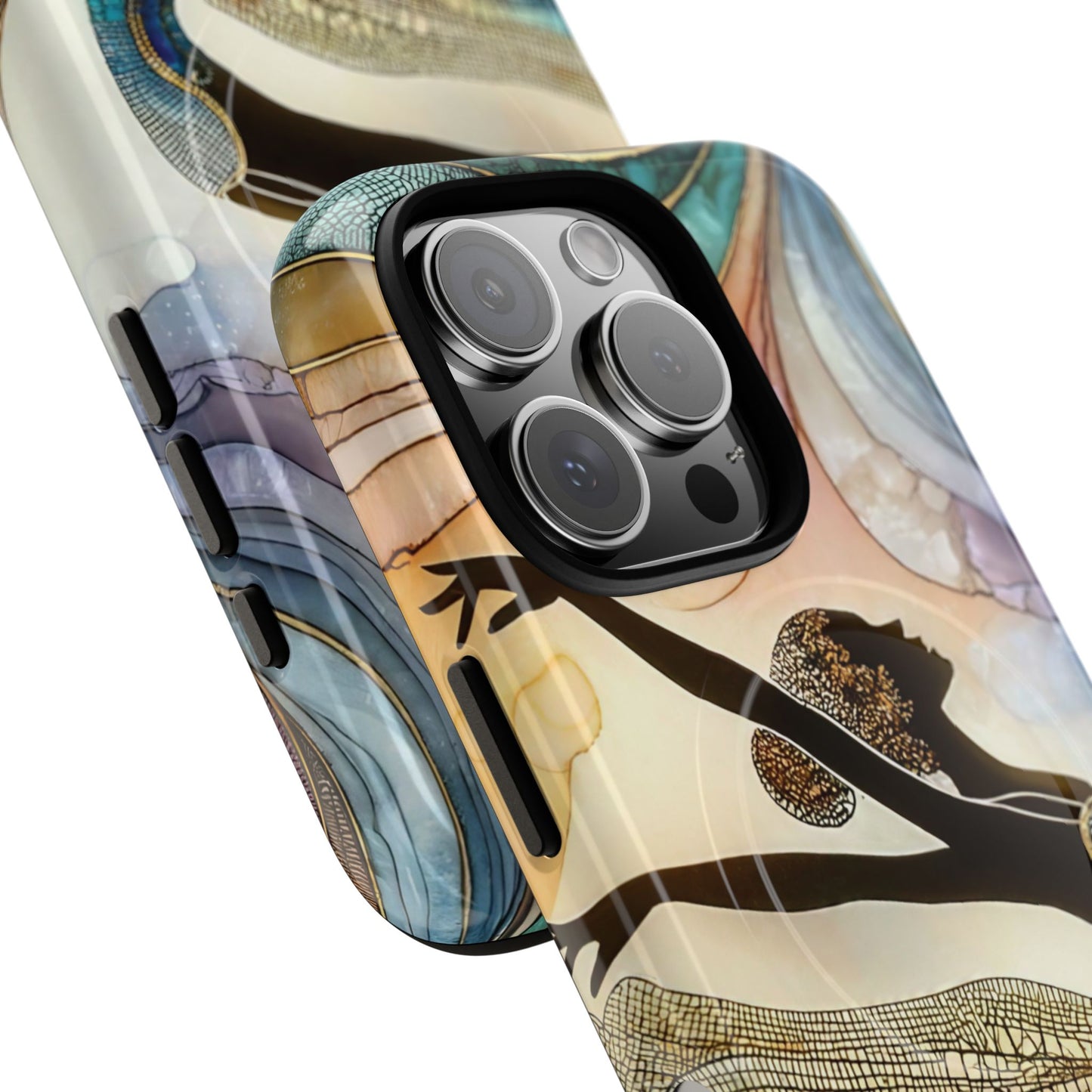 Artistic iPhone Case with Dancer Design, Tough Magnetic Case, Unique Gift for Dancers, Colorful iPhone Cover, Stylish Accessory.