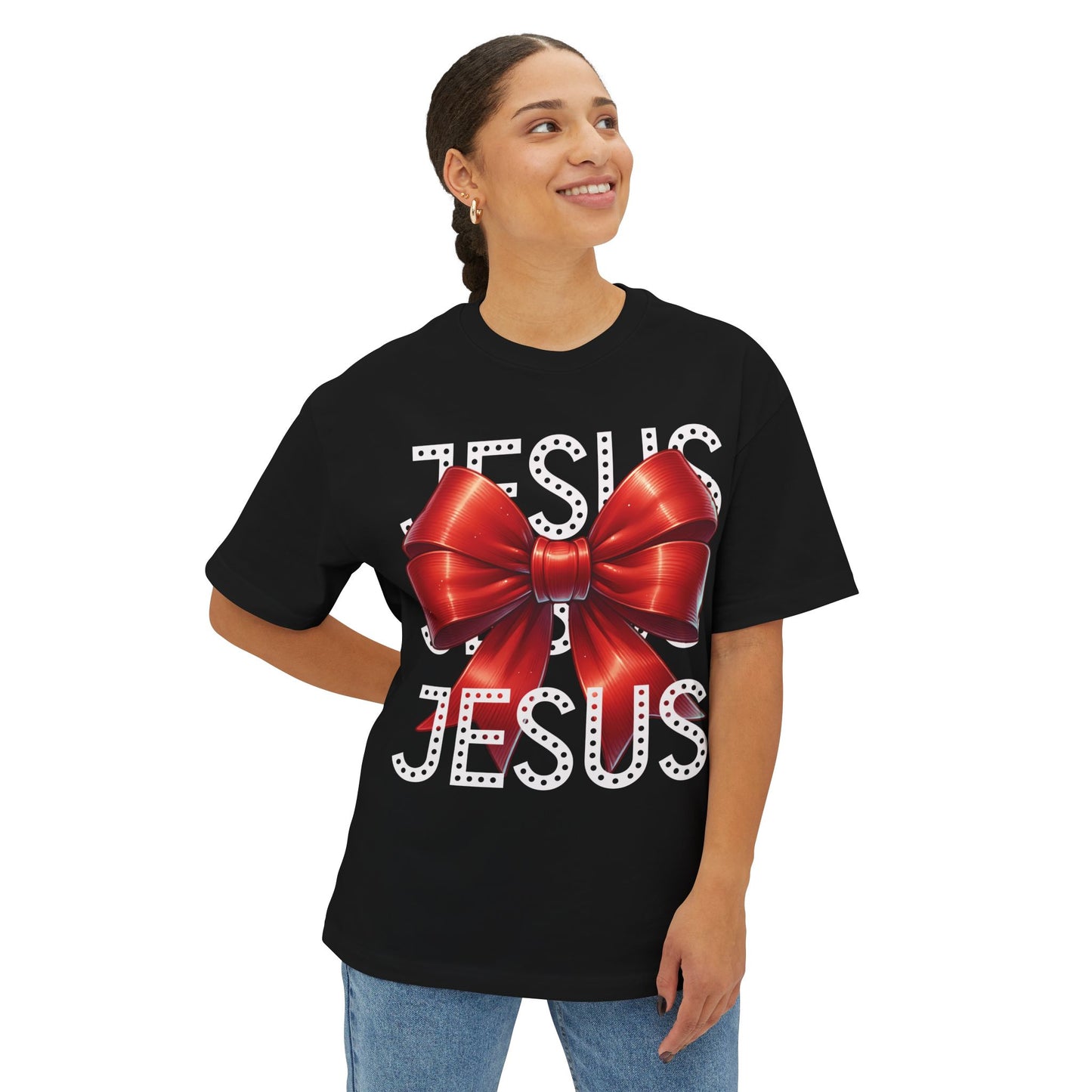 JESUS Charm Unisex Oversized Bella Canvas Boxy Tee