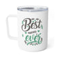 Best Mother Ever Insulated Coffee Mug, 10oz - Perfect Gift for Coffee Lovers, Travel Mug for Tea, Unique Kitchen Decor, Ideal for Birthdays, Anniversaries